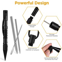 12 Pieces Paracord FID Stitching Set Lacing Needles for Leather knotters tool