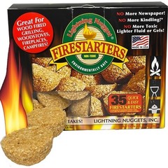 All Natural Fire Starters 35 Count Pine Scented Non Toxic Fire Starter Nuggets
