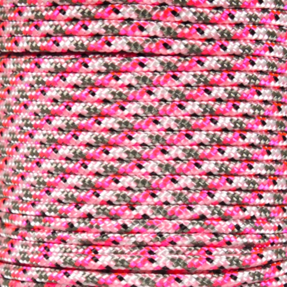 Neon Pink Camo Type II Paracord 425 LB 3mm 10 25 50 100 Feet