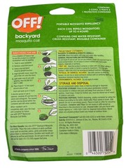 Title: OFF! Backyard Mosquito Coil Portable Repellent w/ Container 3 Coils