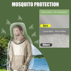Thickened Mesh 2-Piece Net Suit: Effective Bug Protection for Hiking & Gardening