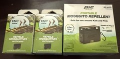 PIC Portable Mosquito Repellent 60 HOUR 15’ Zone BRAND NEW w/ 2 Refill Packs NEW