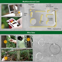 Gifts for Men Dad Husband Boyfriend, 30 in 1 Survival Gear and Equipment, Eme…