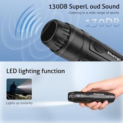 Shenglong Electronic Whistle with 3 Tones & 3 High Black Combo(No Batteries)