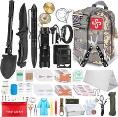 238Pcs Emergency Survival Kit and First Aid Kit, Professional Survival Gear Tool