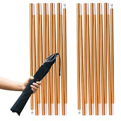 TRIWONDER Tent Poles Replacement Aluminum Camping Rod 10.9 ft, Gold