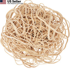 Rubber Bands Assorted Sizes 0.5lbs 4 sizes large rubber bands heavy Beige