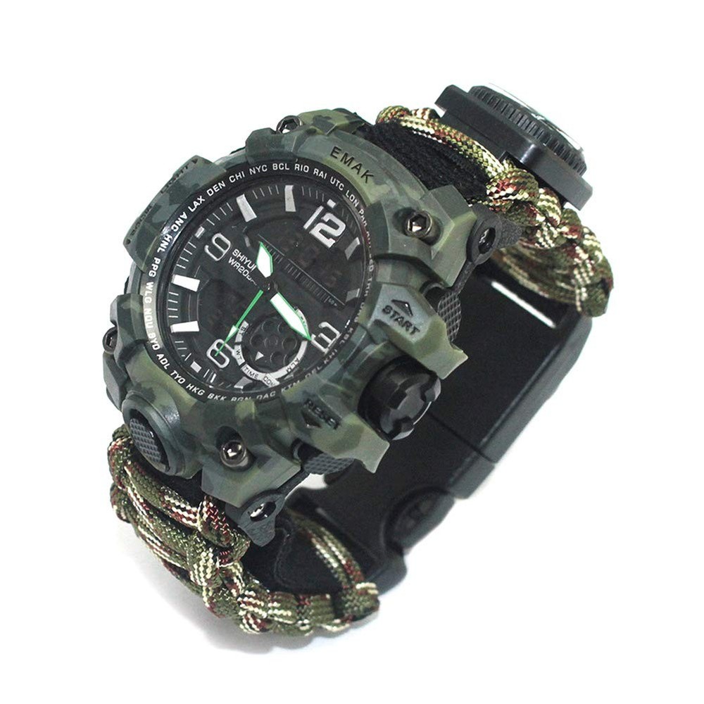 SurvivalMilitary Digital Watch, Outdoor CampingSurvival Watch, Multifunctional Arm…