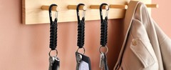 Carabiner Keychain,Paracord Keychain Small Aluminum Clip D Ring for Camping,