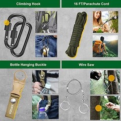 Survival Kit 27 in 1 Camping Gear Emergency Tools Portable Waterproof Box for