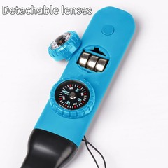 Multifunctional Survival Emergency Whistle for Kids with Middle, bule2pcs