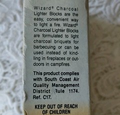 Vintage Wizard Charcoal Lighter Briquets Blocks BBQ Chimney Starter