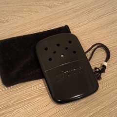 Zippo Catalytic Hand Warmer Reusable Black Metal with Pouch, 1 Pack