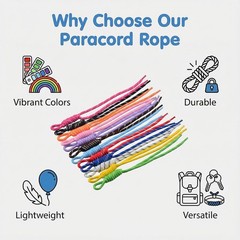 Paracord Keychain Paracord Bag Charm 12pcs Braided Nylon Rope Keychain Cord for