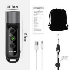 Electronic Whistle Highest IPX5 Maximum Sound 125db Battery 1000mAh Black for…
