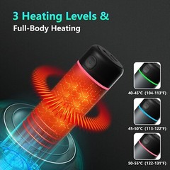 Hand Warmer Pocket Warmer Electric 2x 5000mAh USB Portable 3 Heating Modes B1083