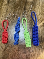 Paracord Keychains Assorted Color Set Of 4