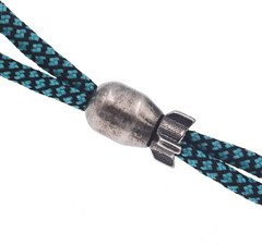 EDC Mini Bomb Lanyard Bead for Knives,White Copper Knife Cord Bracelet Paracord