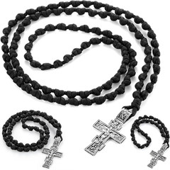 3 Pcs Handmade Orthodox Prayer Rope 100 50 33 Knot Paracord Set Christian Greek