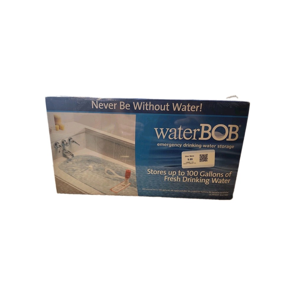 NEW Water BOB Survival Emergency Drinking Fresh Water Storage 100 Gallon Kit