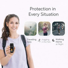 2 Pack Burn Pepper Spray for Self Defense Max Strength Security – 1.35 fl oz