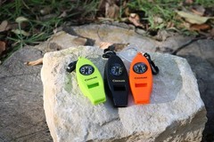 Coghlan’s Four Function Whistle Thermometer Magnifier and Compass Assorted Color
