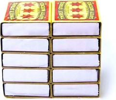 Three Stars Safety Matches, 10 pack