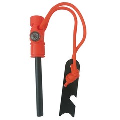 Fire Starter Flint Steel Striker Survival Kit Ferro Rod Camping Outdoor Tool US