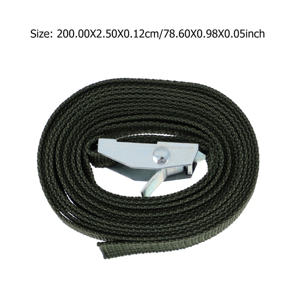 2Pcs Field Camera Bundling Belt Black Polyester Outdoor Fixing Strap Set