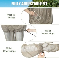 Thickened Mesh 2-Piece Net Suit: Effective Bug Protection for Hiking & Gardening