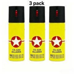 3 Pack Prosecure Pepper Spray 0.68oz Self Defense Safety Lock Security,60ML