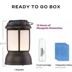Thermacell Mosquito 15ft Repellent Patio Shield Lantern + MR-PSB Green w/ Refill