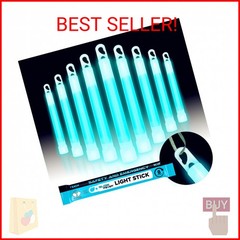 Glow Fever Emergency Safety Military Grade Glowsticks; 10PCS, 6″ Ultra Bright Gl