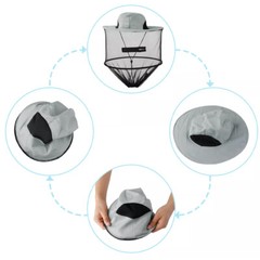 2X Anti-Mosquito Bug Bee Insect Head Net Hat Cap Sun Protect for Fishing Camping