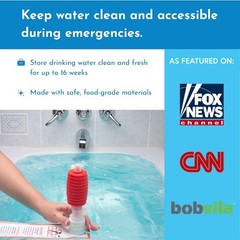 waterBOB Bathtub Emergency Water Storage Bladder Up To 100 Gallon Capacity – Foo