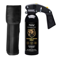 High Intensity Pepper Spray – Stopping power with a spray range of 25-30 feet.