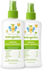 2 pk Babyganics Insect Repellent – 6 fl oz Spray Bottle: DEET-Free, With Soybean