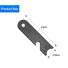 3 in 1 Black Ferro Rod Scraper 15PCS Ferro rods Magnesium Rods Striker