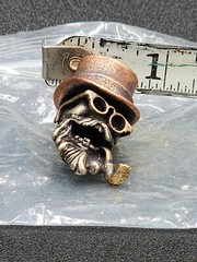 Paracord Bracelet DIY Accessories BEAD Pendant Brass Parts BEARD SKULL PIPE USA