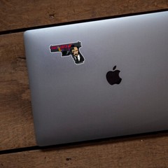 Wick Themed Striker Fire Gun Sticker