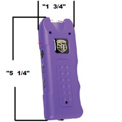 MultiGuard 80 MV Purple Stun Gun 120db Alarm LED Flashlight Built In Charger
