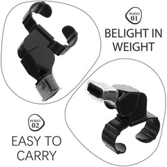 4Pcs Reusable ABS Sports Whistles with Finger Ring for Coaches Referees Black