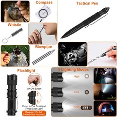 125‑Piece Survival Kit | Emergency First Aid Tactical Gear | Outdoor Camping, Hi