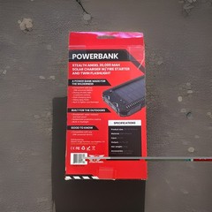 Power Bank- Solar/ Twin Flashlight Fire Starter- Stealth Angel