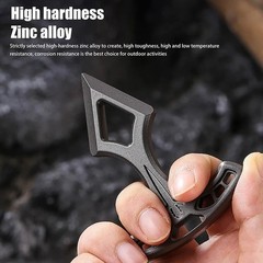 Multifunction EDC alloy Tool with rope car window breaker outdoor Survival Gear