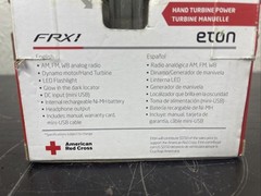 Eton FRX1 Hand Turbine AM/FM/Weather Radio White Silver Color New In Box