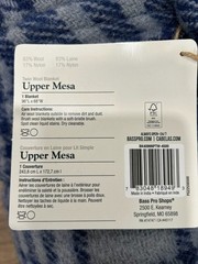 4 NEW White River Home Twin Wool Blankets – blue & gray from Bass Pro, Cabela’s