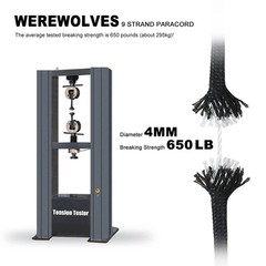 WEREWOLVES 650lb Paracord/Parachute Cord 9 Strand Paracord Rope Spools