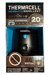 thermacell mosquito repellent 20 Ft Zone 36 Hr Refill Included Diffuser