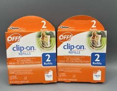 2 OFF! Clip-On Mosquito Repellent Refill Box Of 2 Refills For All Clip On Models